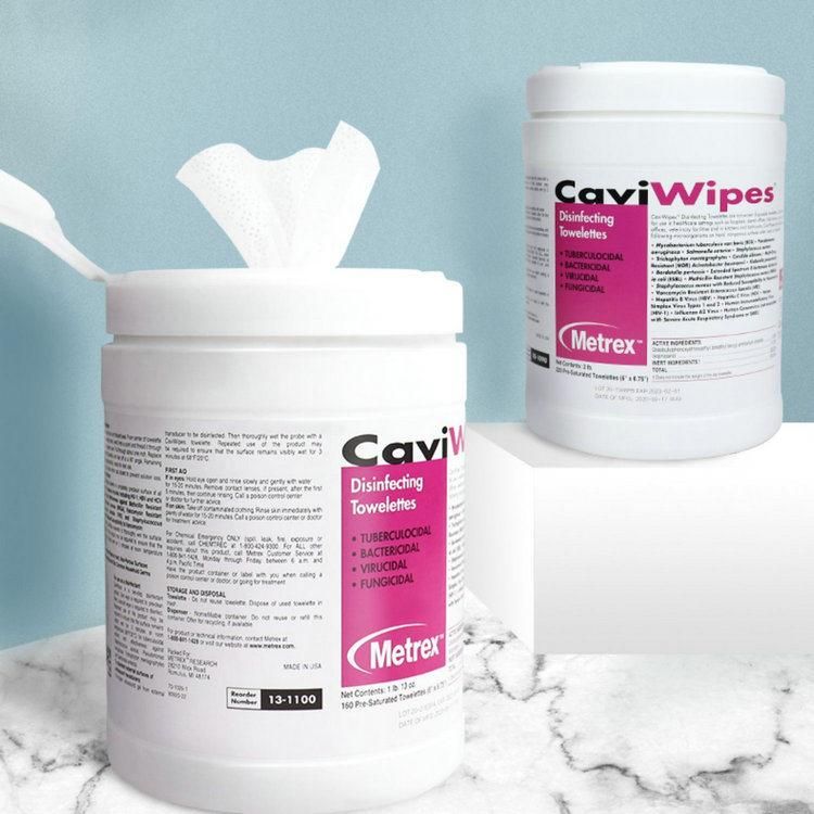 Dental Clinic Tissue Metrex Caviwipes 220PCS/Barrel Disinfecting Cleaning Disinfection Wipes