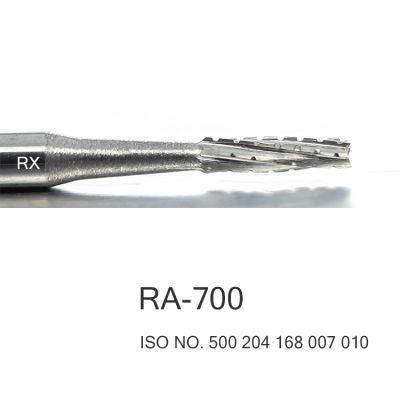 Taper Cross Cut Dental Carbide Burs 22.5mm Length Shank RA-700