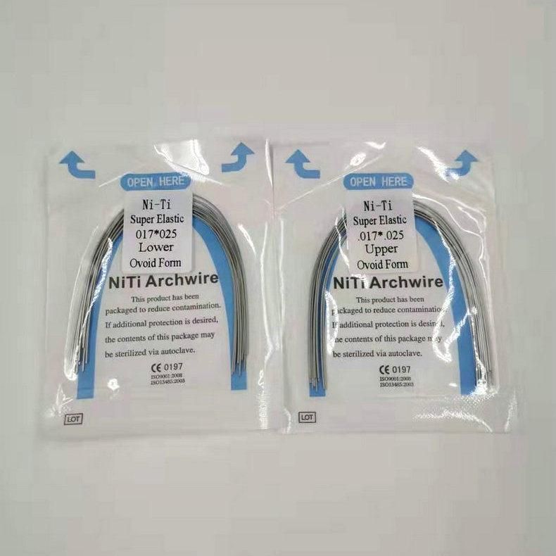 Orthodontic Dental Materials Niti/S. S. /Heat-Activated Orthodontic Niti Wire