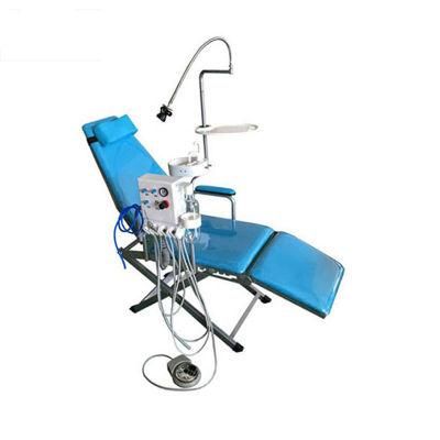 Complete Mobile Outdoor Foldable Dental Chair with LED Light