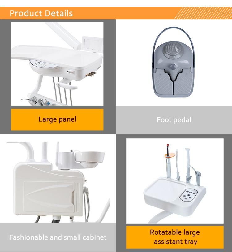 Dental Chair Unit with LED Sensor Light Lamp Dental Handpiece