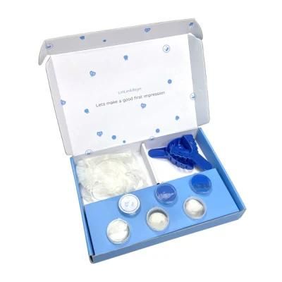 DIY Teeth Dental Impression Kit Material for Tooth Mold Blue White Color Putty Catalyst