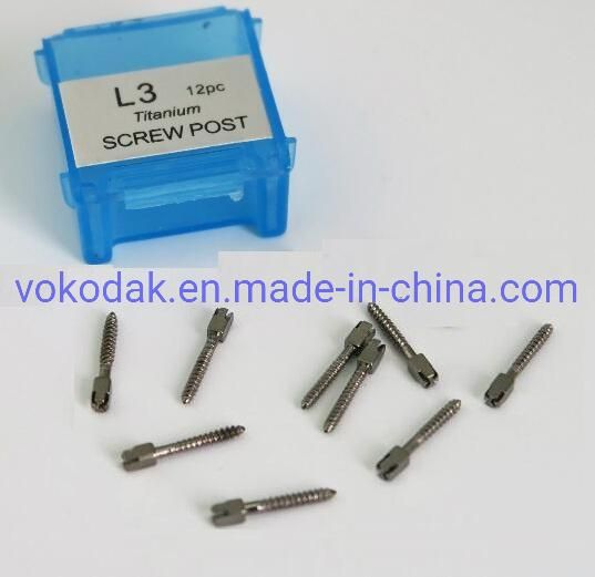 Dental Titanium Goldplate Screw Post Dental Material