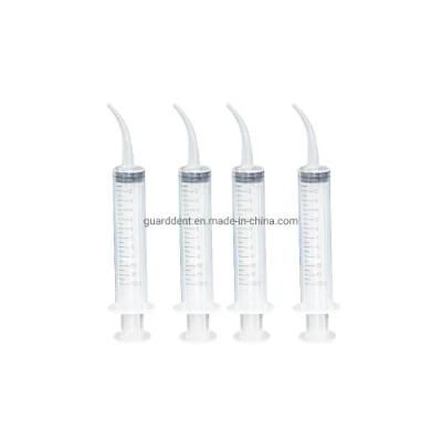 Dental Utility Syringe Curved Tip Dental Impression Injectors Irrigation Syringe