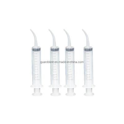 Dental Utility Syringe Curved Tip Dental Impression Injectors Irrigation Syringe