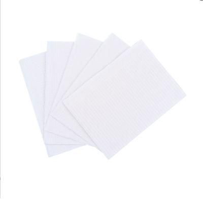 Customized Printing Waterproof Medical Towel 3 Ply Adult Sheet Dental Bib White