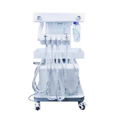Movable Portable Dental Unit with Air Compressor for Sale