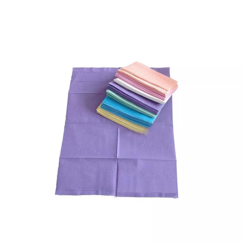 Disposable Paper Adult Bib 2 Layer/Nowoven Dental Apron