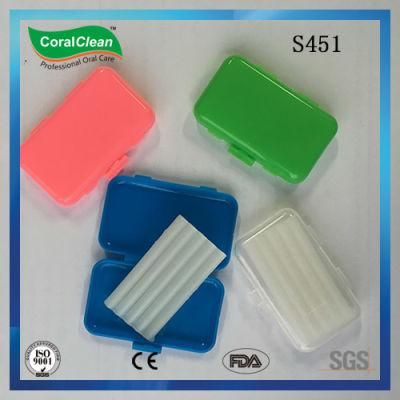 Mint Dental Wax Manufacturer Ortho Wax in Plastic Box Strawberry