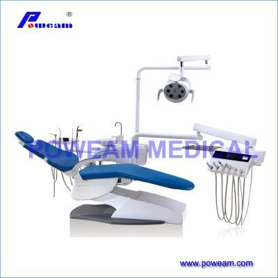 Hot Selling High Quality Ce &amp; FDA Approved Real Leather Dental Chair with LED Sensor Light