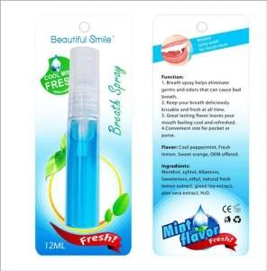 Teeth Whitening Oral Accelerator Mint Flavor Mouth Fresher Spray