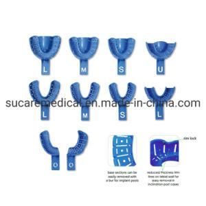10 Different Sizes Plastic Disposable Dental Implant Impression Trays