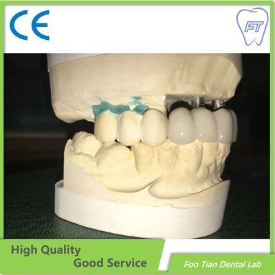 Dental Material Lab Implant Dental Lab Custom Full Contour Zirconium Crown Without Porcelain