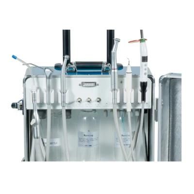Hochey Medical Equipment Portable Dental Unit with Air Compressor 3 Way Syringe Spare Part Dental Portable Unit