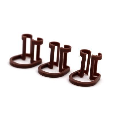 Disposable Cotton Roll Holder Plastic Brown Clips