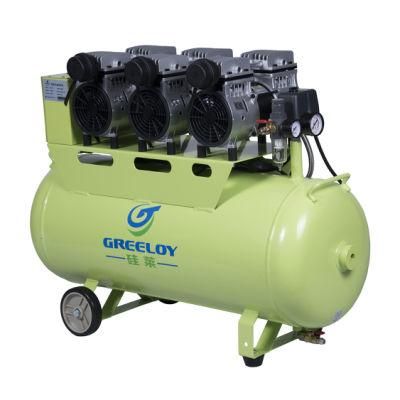 Germany Technology Industrial Silent Oil-Free Electrical Rotary Screw Air Compressor with Dryer Air Tank and Filters