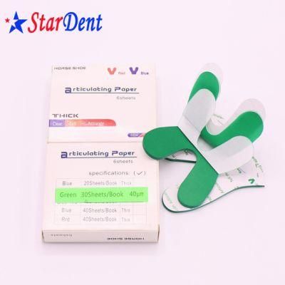 Dental Disposable Kit Horse Shoe Type Dental Articulating Paper of Dental Material