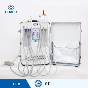 Ce Approved Portable Dental Turbine Mobile Unit Unit with Air Compressor