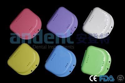 Four Colors Food Grade Plastic Dental Retainer Case