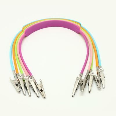 Dental Stainless Steel Colorful Paper Bib Napkin Silicone Autoclavable Chains Clip Holder