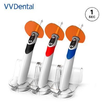 VV Dental High Quality Wireless Cordless 1s LED Light Woodpecker Cure Dental Equipments Handpiece Dental Curing Light