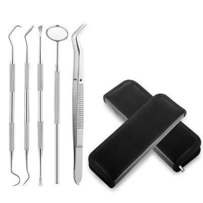 Dental Care Tools Stainless Steel Dental Probe Oral Mirror Dental Forceps