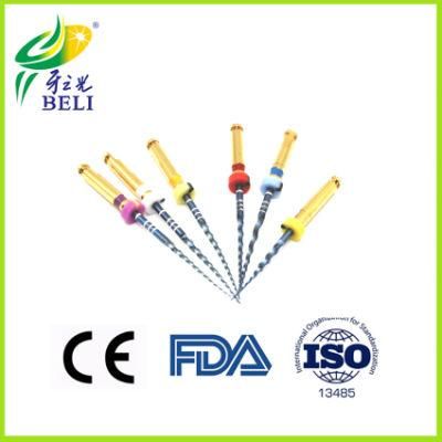 Flydent Dental Endo Rotary Files Protaper Blue Niti Heat Activation for Root Canal Files Preparation Engine Use Niti