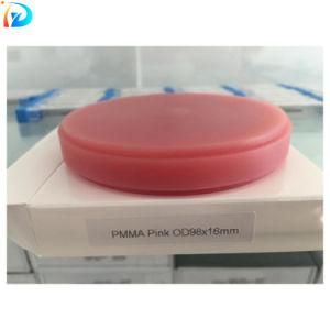 CAD Cam Dental Material A1 A2 A3 Shade Pink PMMA Blocks