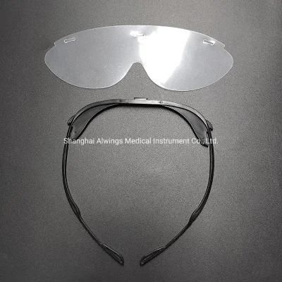 Dental Disposable Transparent Eyes Shield with Black Frame for Dentist Protection