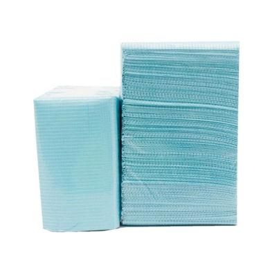 Supply Disposable Dental Napkin Sheets Biodegradable 3 Layers Dental Bib