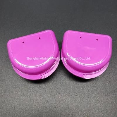 Purple Dental Rentainer Box Made From Medical Plastic