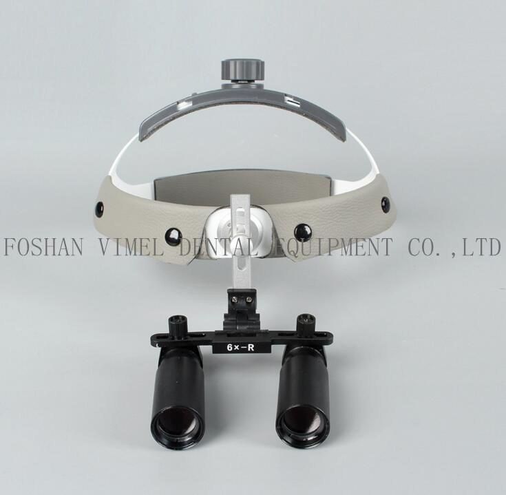 6.0X Medical Binocular Kepler Dental Loupe Surgical Examination Magnifier Headlamp