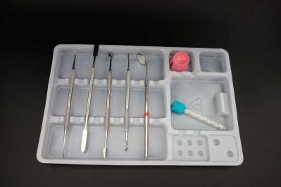 China Premium Quality Factory Dental Disposable Divided Tray Plastic Instrument Tray