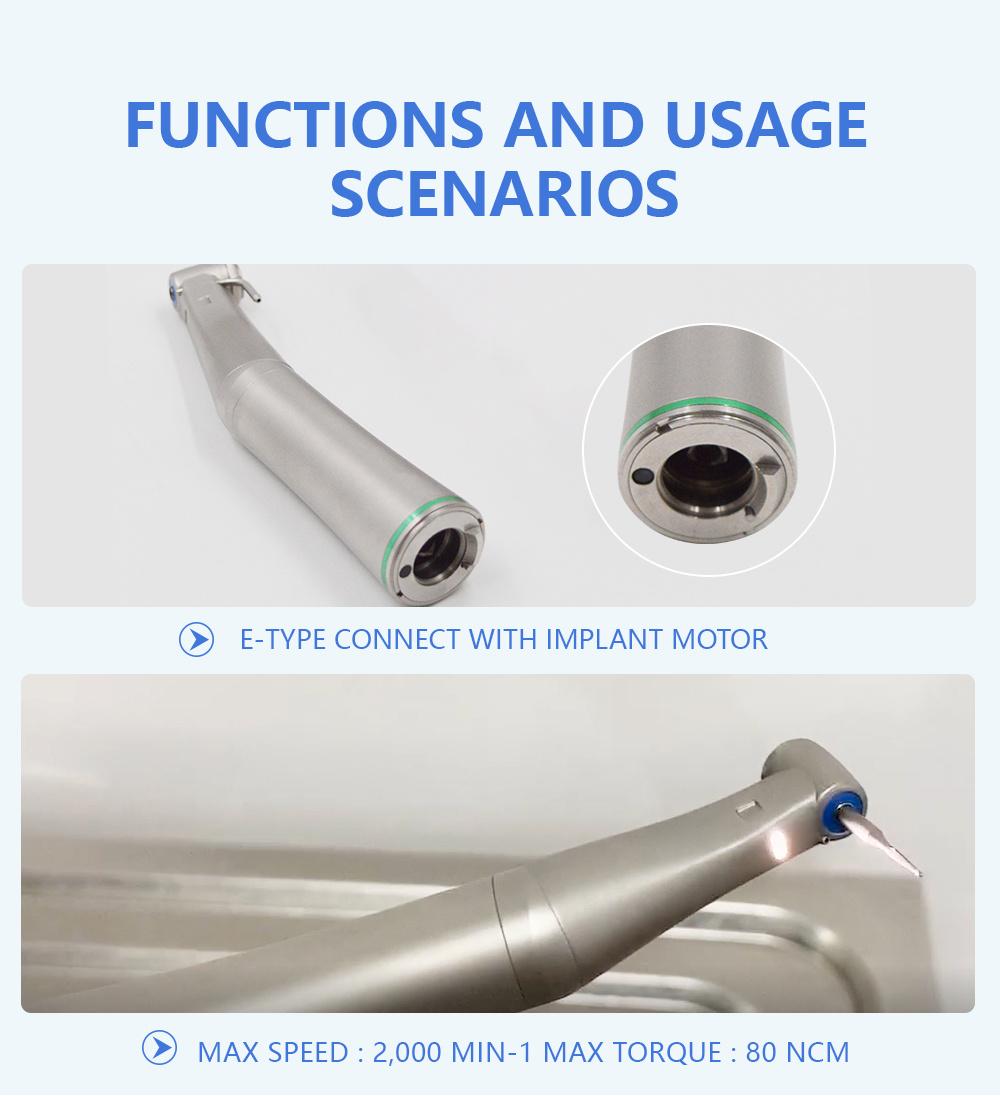 Medical Equipment Fiber Optic Contra Angle with Special Anti-Fouling Treatment