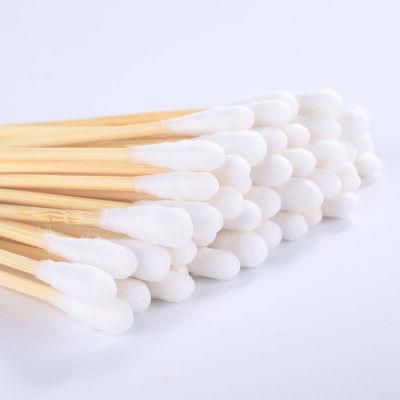 6&quot; or 3&quot; Cotton Buds Wooden Cotton Swabs Sterile, Cotton Tipped Applicators with Wooden Handle for Home, Hospital, Clinic