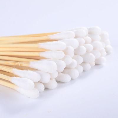 6&quot; or 3&quot; Cotton Buds Wooden Cotton Swabs Sterile, Cotton Tipped Applicators with Wooden Handle for Home, Hospital, Clinic