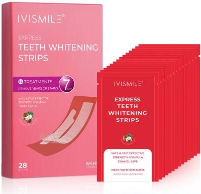 Non-Slip White Strips Helps to Remove Smoking Coffee Soda Wine Stain Teeth Whitening Strips for Sensitive Teeth