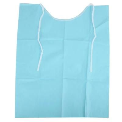 Disposable 2 Layer/ 3ply Dental Bib with Pocket/Tie