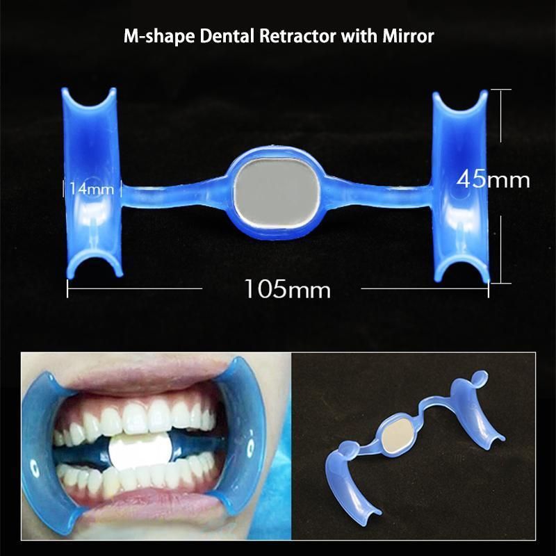 Disposable Dental Cheek Retractors with Mirror Teeth Whitening Dental Tools