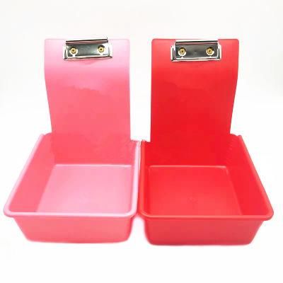 Dental Lab Plastic Work Pans with Clip Dental Lab Application Container Sorting Box Denture Storage Box