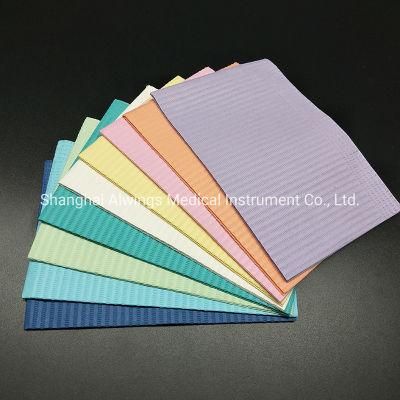 Wood Pulp Polyethylene Film Dental Disposable High Absorbency Bibs Patient Bibs