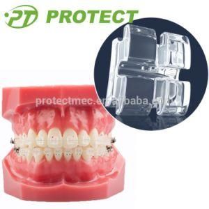 Orthodontic Sapphire Ceramic Bracket (Asthetic Bracket) with CE ISO FDA.