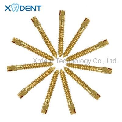 Golden Plated Dental Screw Post Dental Medical Consumables Large Supply
