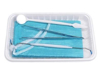 Dental Kits Include Dental Bibs and Dental Probe, Mouth Mirror, Dental Forceps