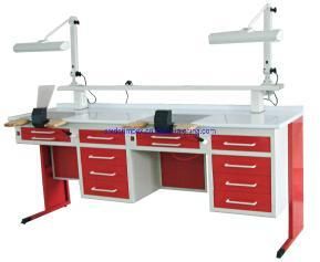 2.15m Dental Furniture Lab Bench/Dental Laboratory Furniture Work Bench