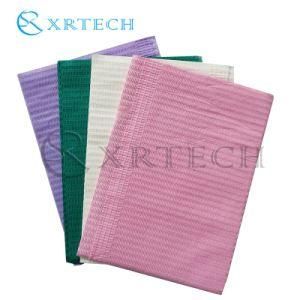 33X45 3ply Paper Tissue Absorbently and Waterproof Dental Patient Bib Tattoo Towel for Hospital