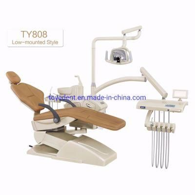 2018 Comfortable Smart Dental Chair Unit with Built-in Tissue Box