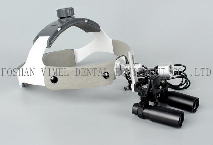 6.0X Medical Binocular Kepler Dental Loupe Surgical Examination Magnifier Headlamp