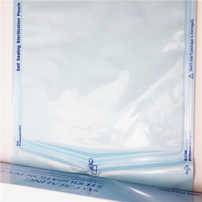 Dental Disposable Self-Sealing 90X260mm Sterilization Pouch for Steam Eto Sterilization Pouches