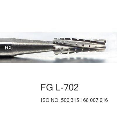 Taper Fissure Cross Cut Dental Carbide Burs FG L-702
